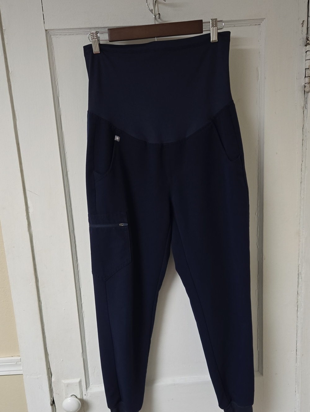 FIGS Navy Blue Women's Zamora Maternity Jogger Scrub Pants Small